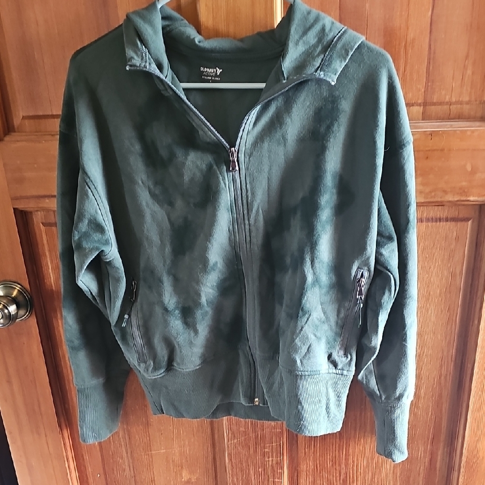 Green Zip-Up Hoodie